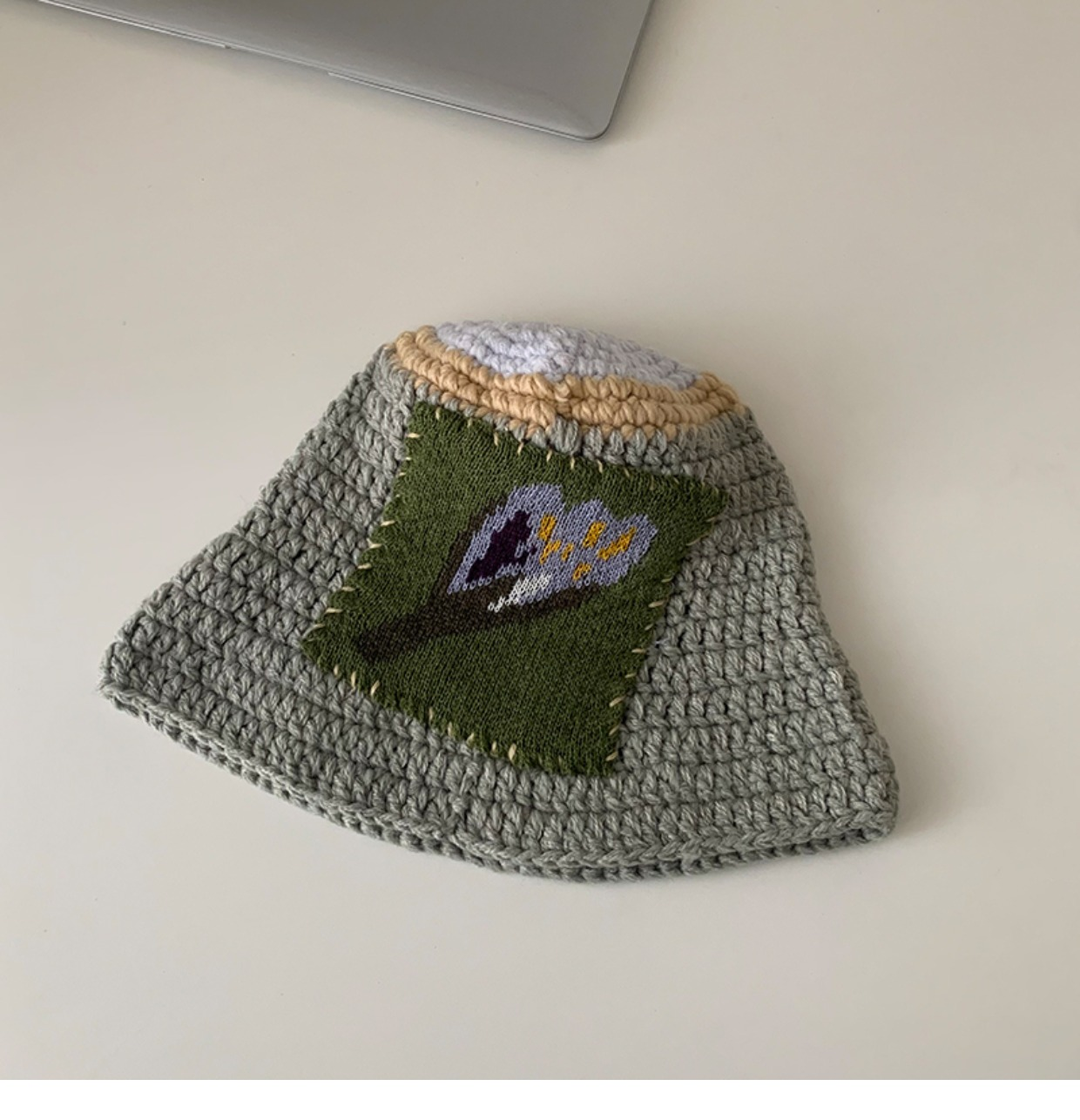 Knit Patch Hat