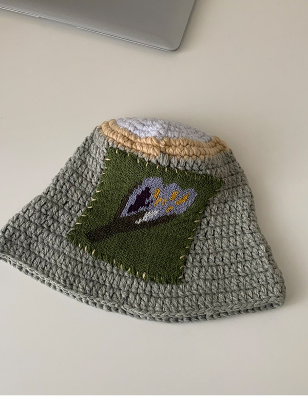 Knit Patch Hat