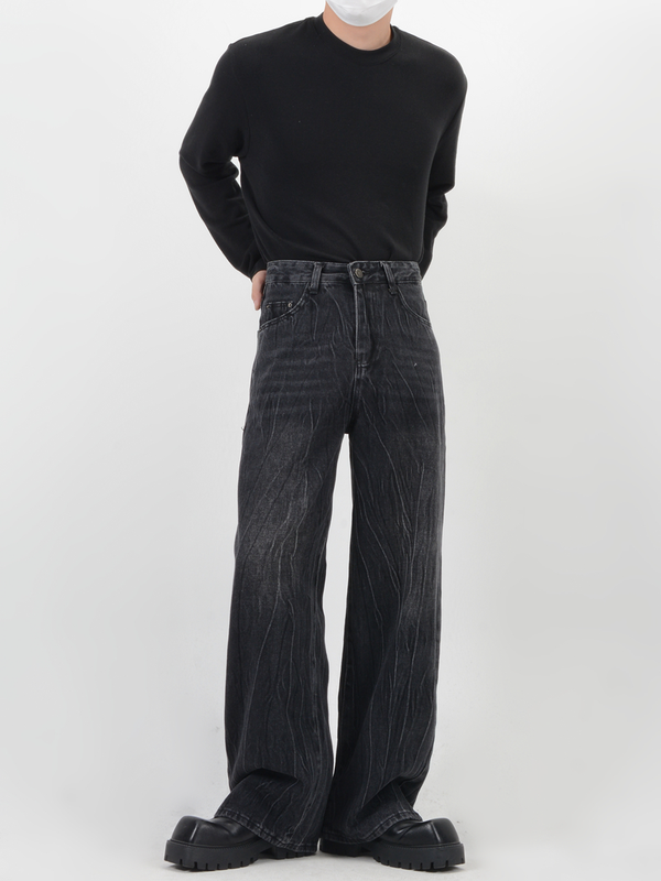Washed Scratch Jeans