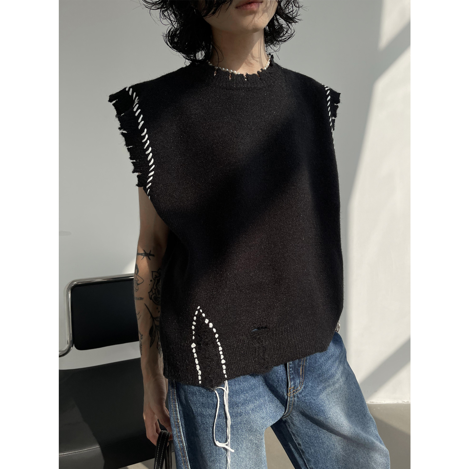 Japanese Stitch Vest