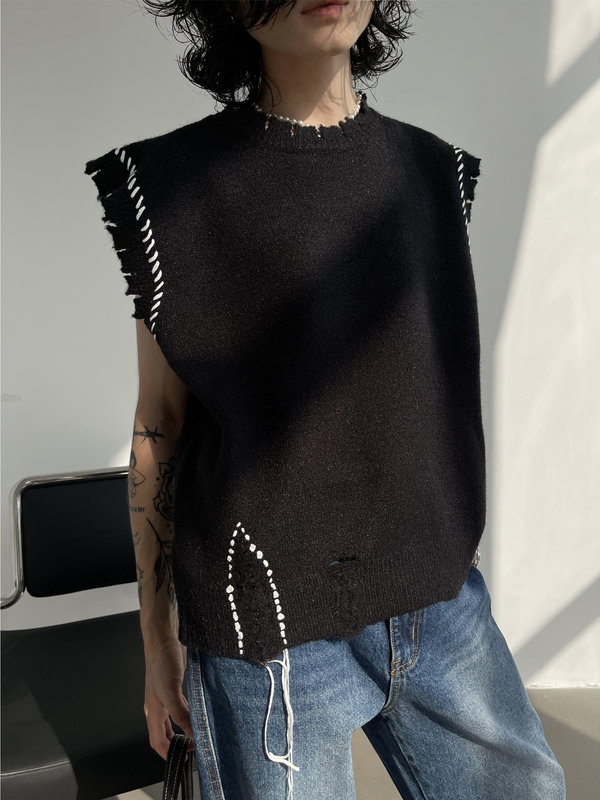 Japanese Stitch Vest