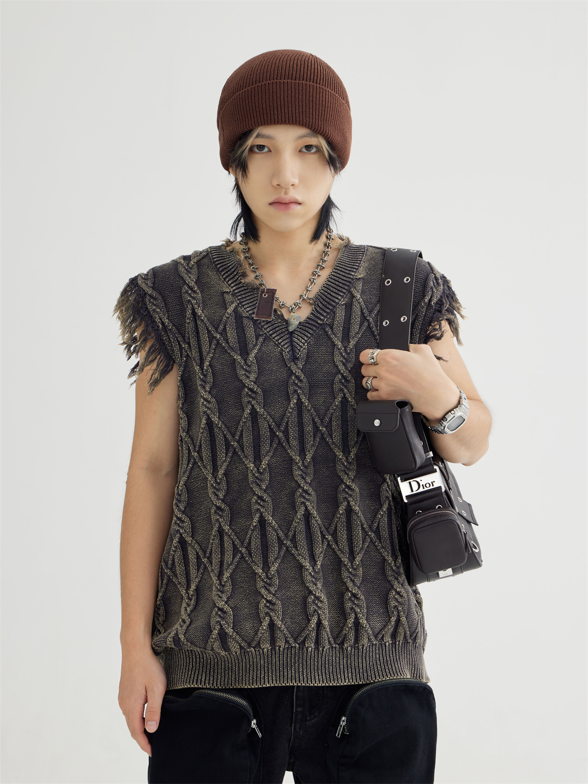 Y2K Braided Vest