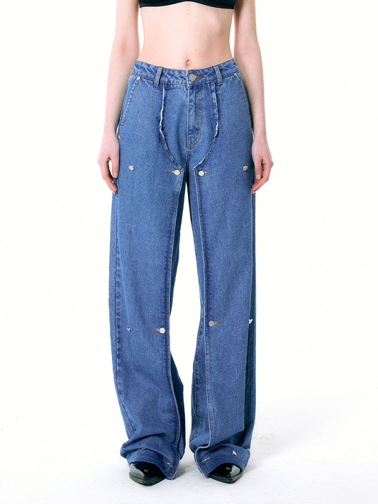 Milluki Button Jeans