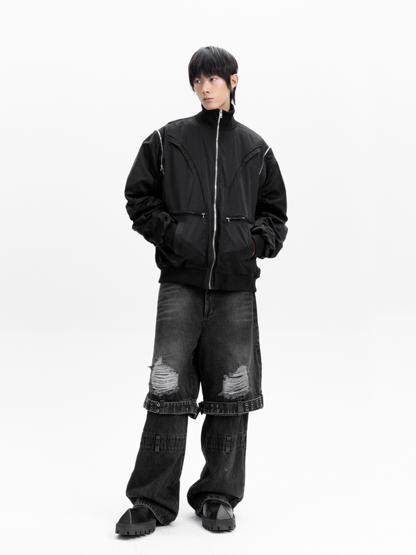 Korean Knee Strap Jeans