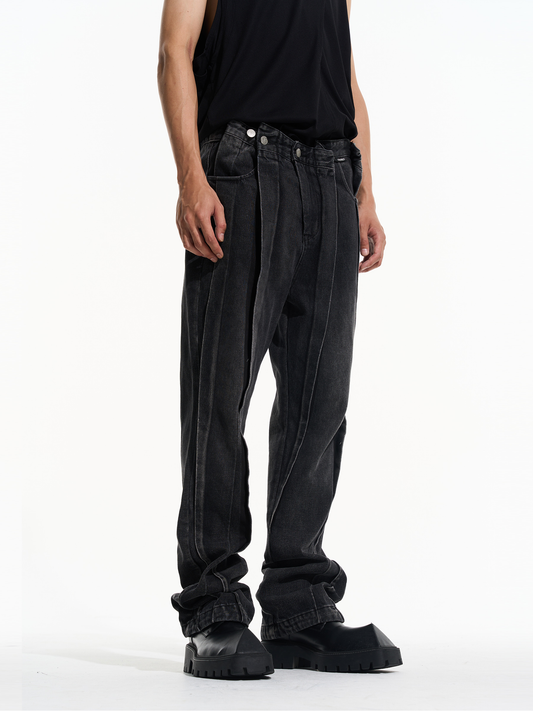 Pleat Layer Jeans