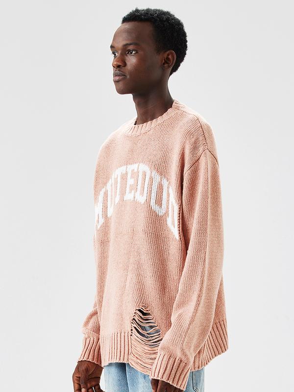 Mutedud Ripped Knit Sweater