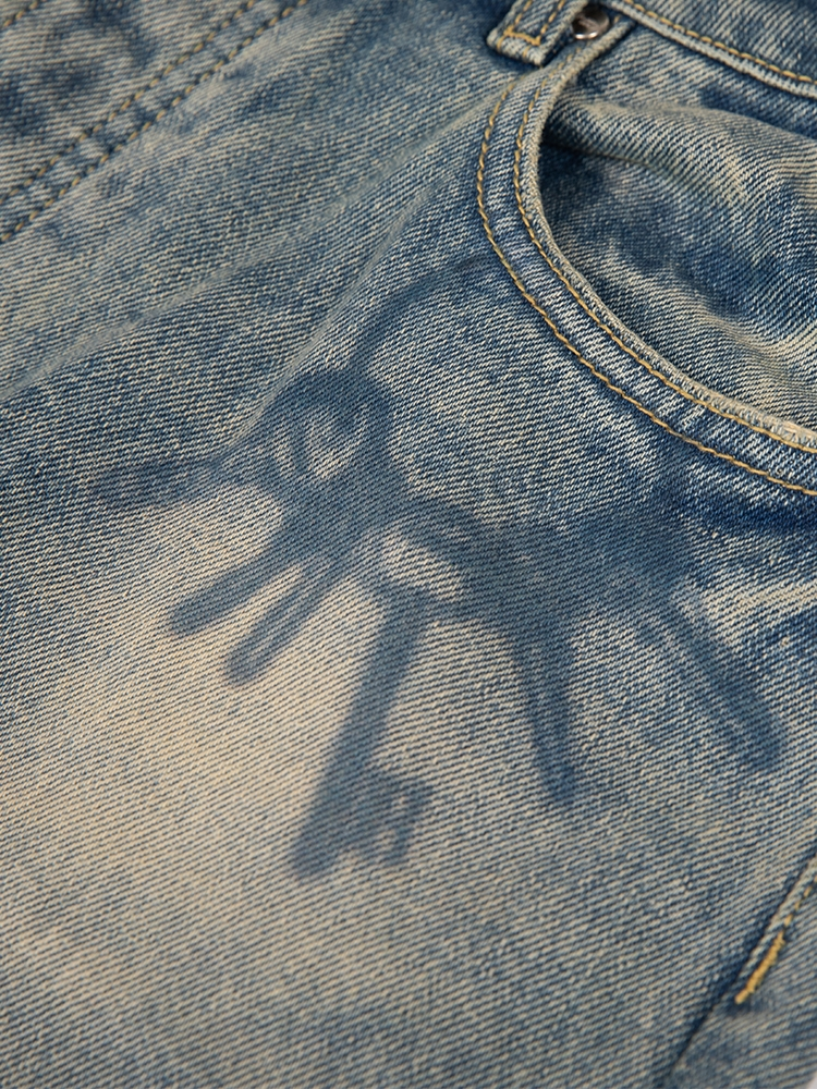 Keychain Print Jeans
