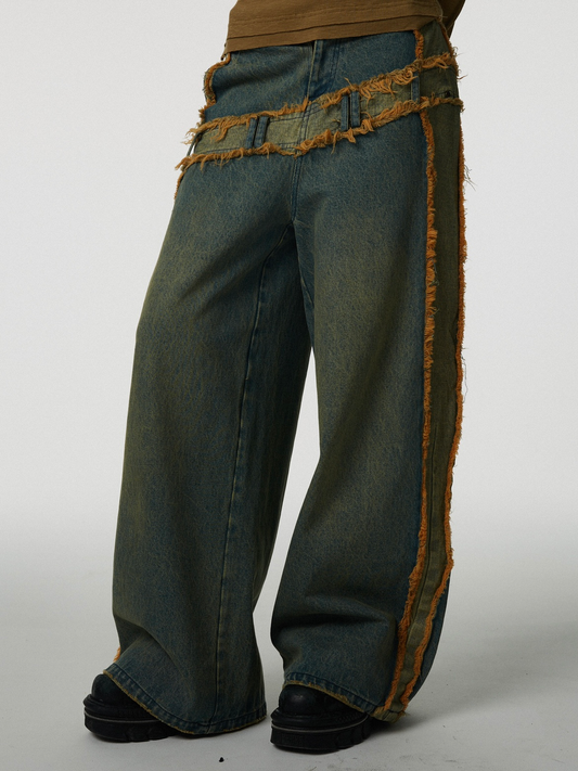 Yafuki Belt Flared Jeans