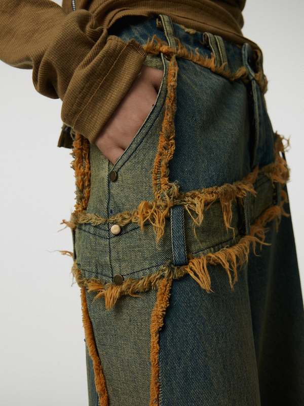 Yafuki Belt Flared Jeans