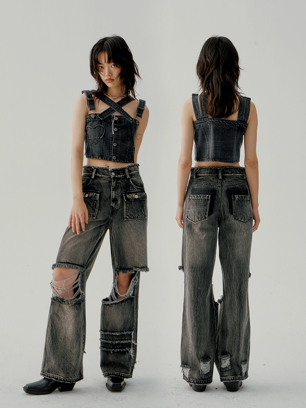 Damaged Kuno Jeans