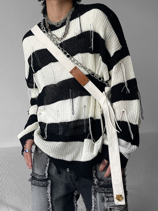 Striped Knit Sweater